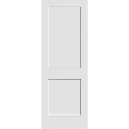 Codel Doors 36" x 84" Primed 2-Panel Interior Shaker Slab Door 3070pri8402